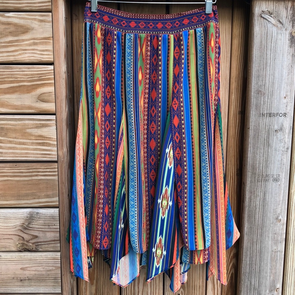 Worn once! - SOFT SURROUNDINGS Fantasia Carnival Multicolored Boho Skirt
